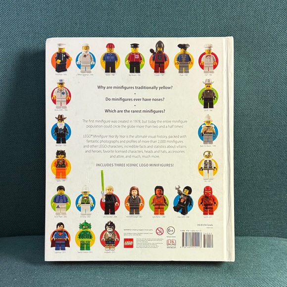 LEGO Minifigure Year by Year A Visual History Hardcover Book with 3 Figures - Picture 3 of 10